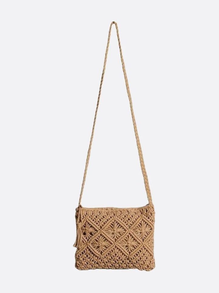 Sac besace macramé