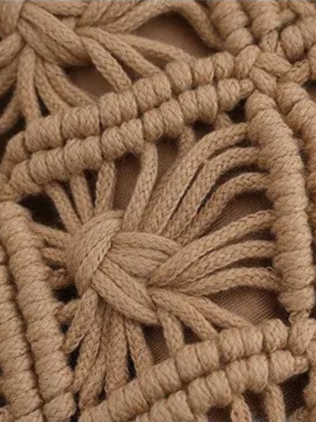 Macrame satchel bag