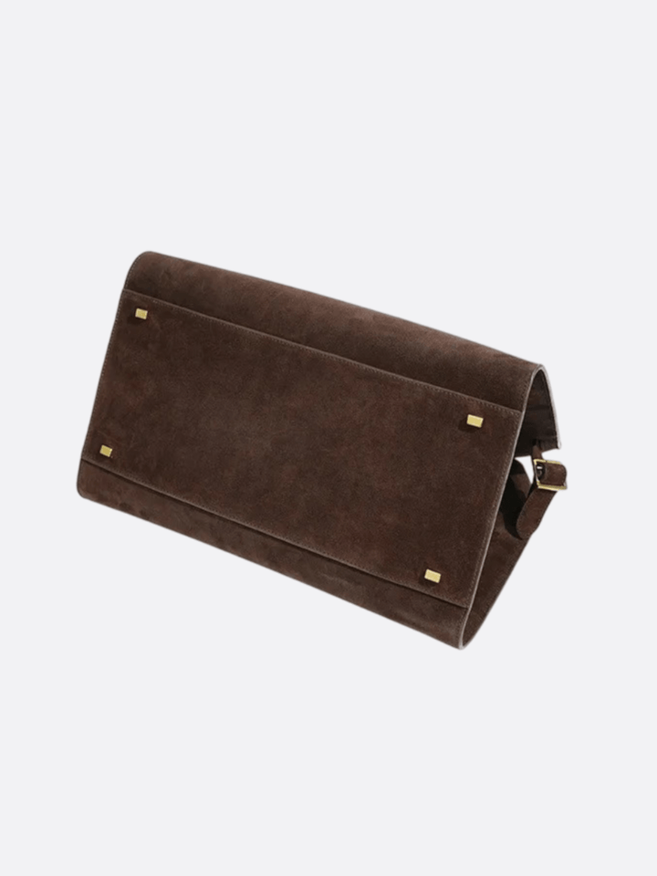 Suede bowling bag<br>Astor