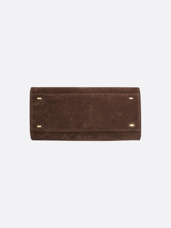 Suede bowling bag<br>Astor