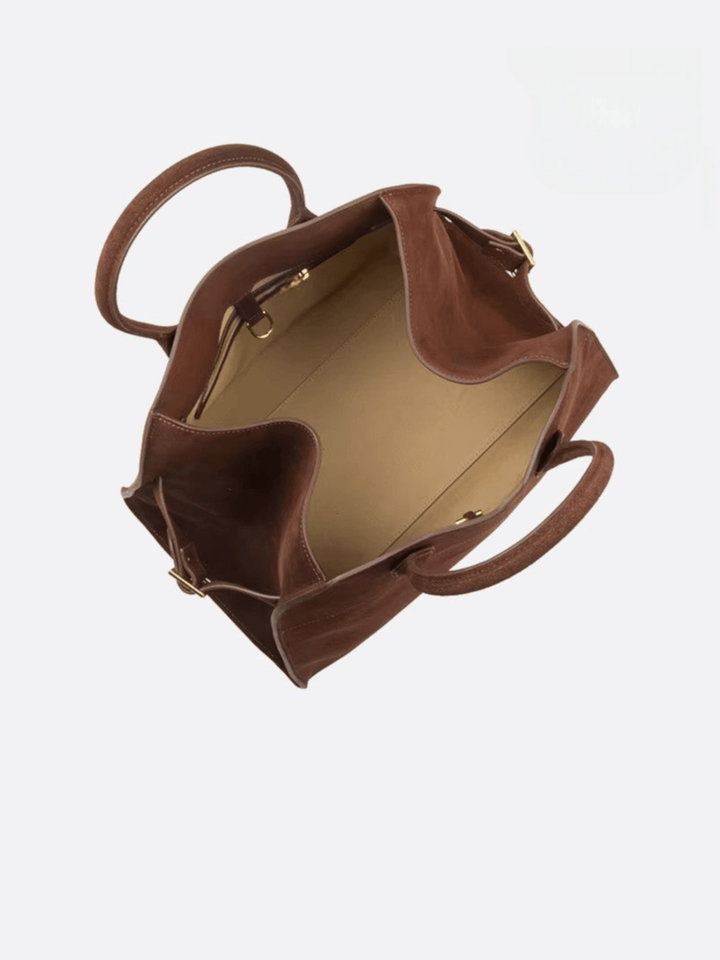 Suede bowling bag<br>Astor