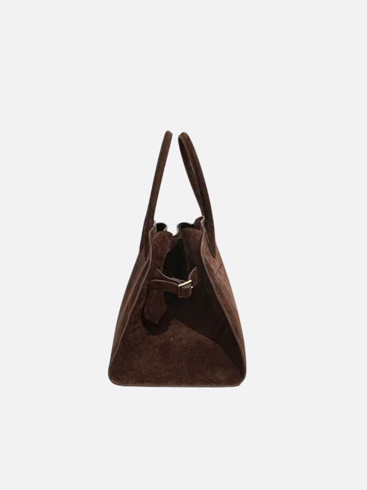 Suede bowling bag<br>Astor