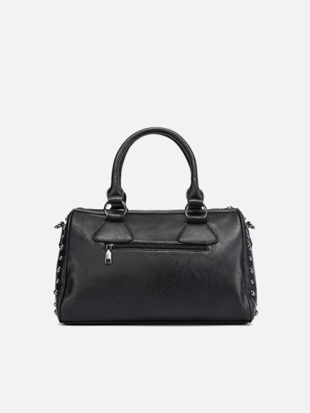Black studded bowling bag<br>Valmor