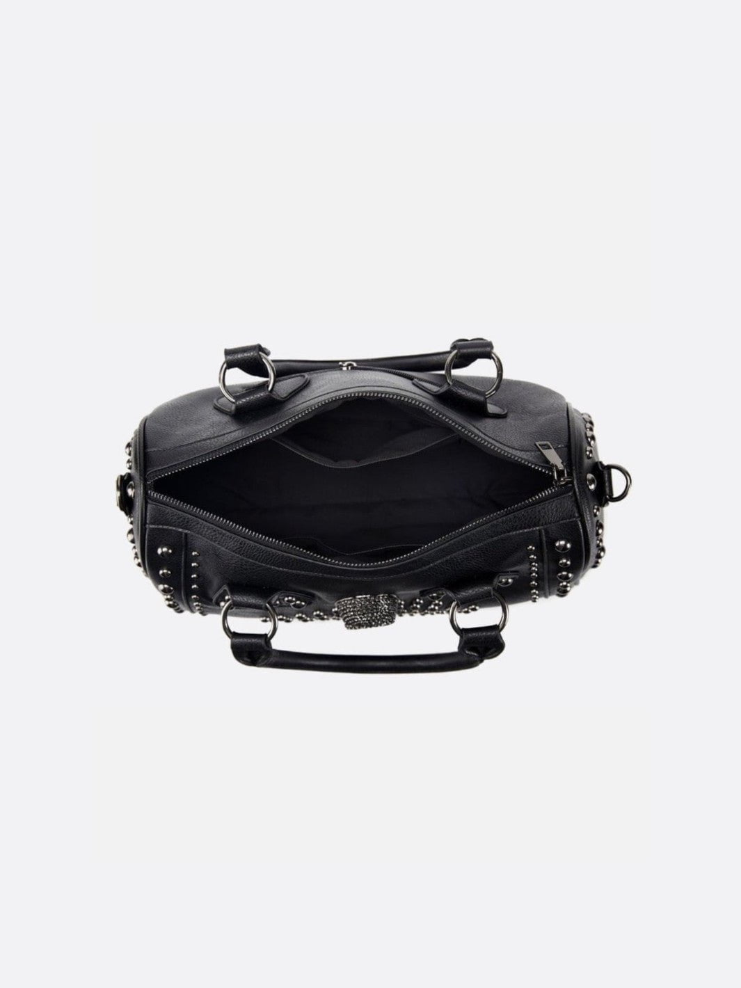 Black studded bowling bag<br>Valmor
