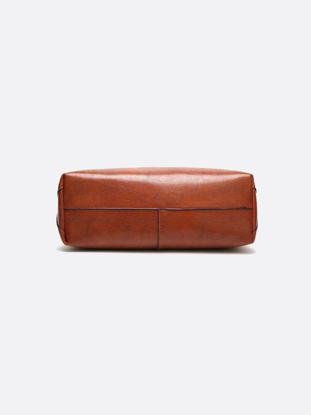 Camel leather tote bag<br>Novara