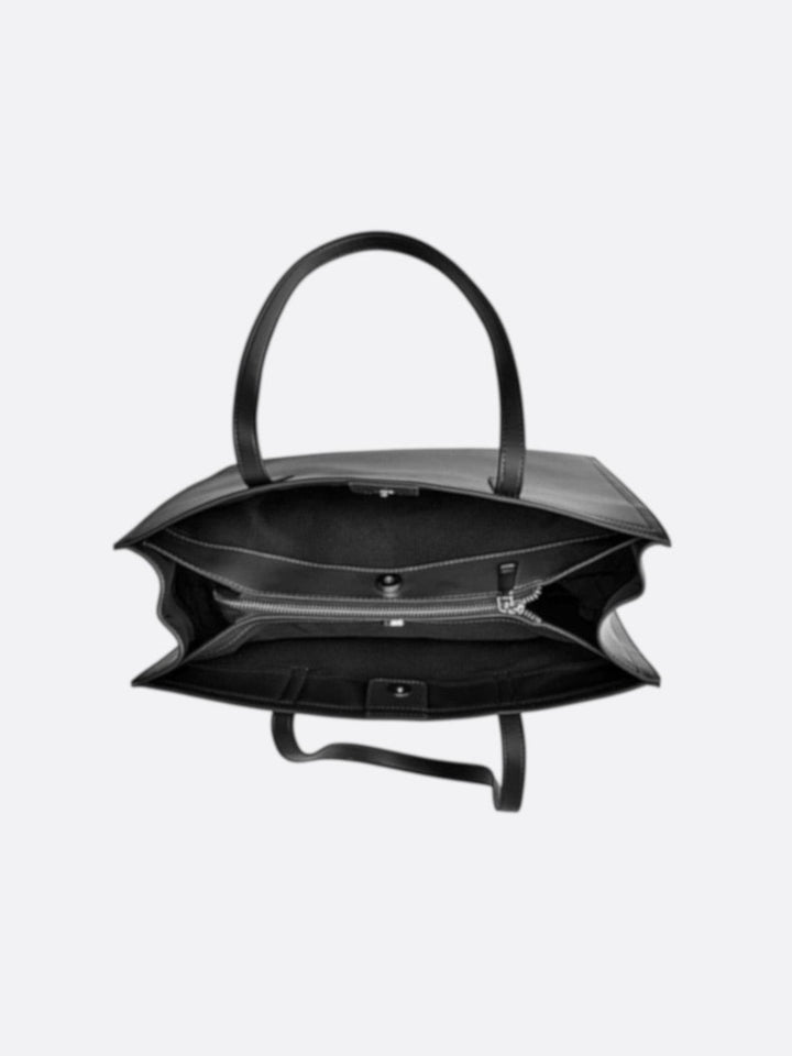 Leather tote bag with shoulder strap<br> Sorella