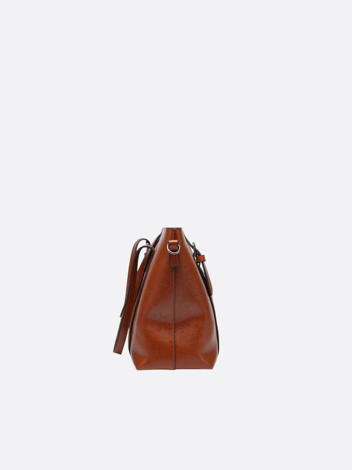 Leather tote bag<br>Soléia