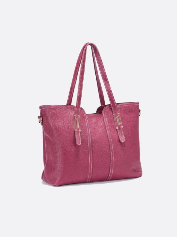 sac cabas cuir grainé