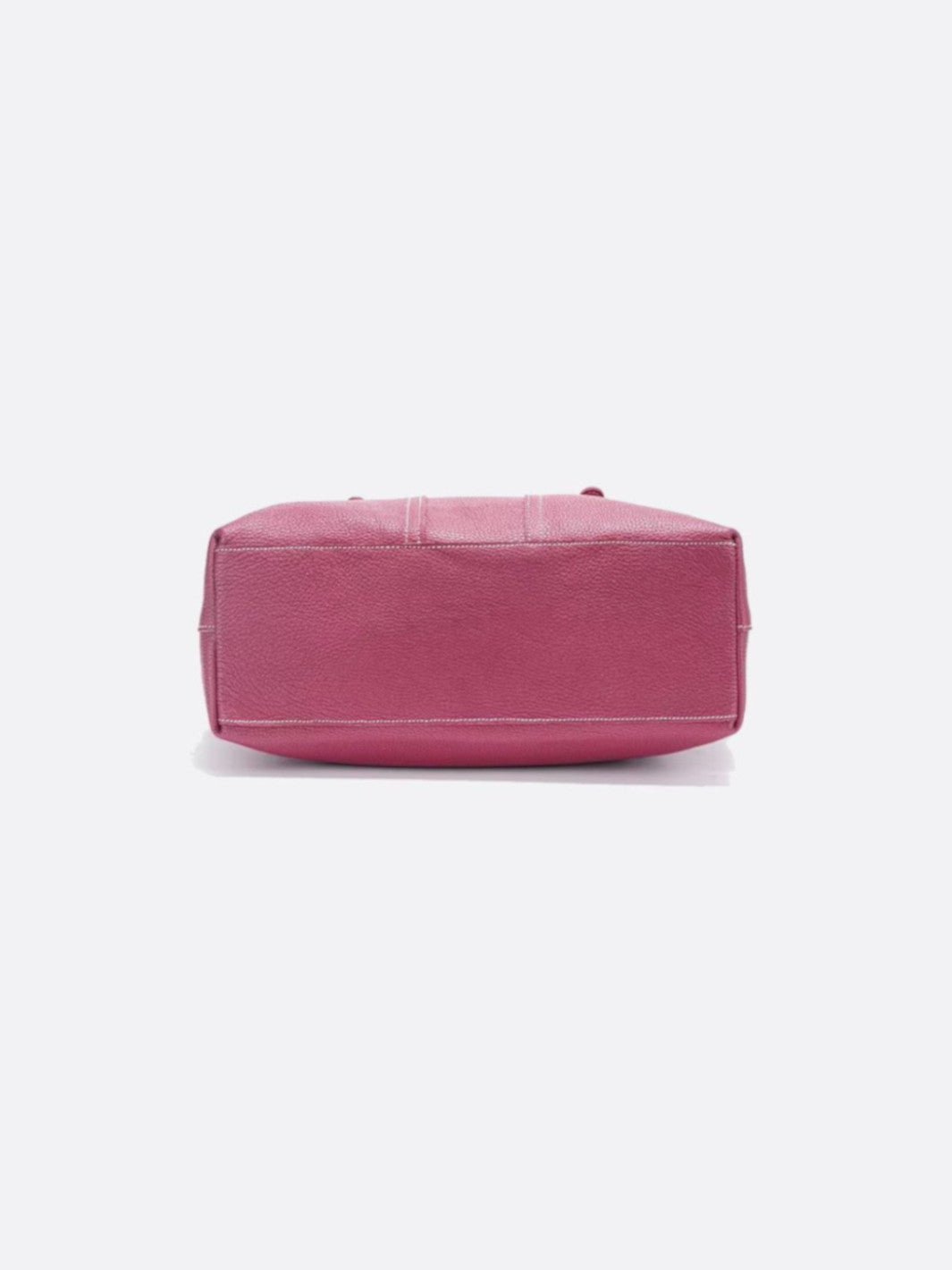 Grained leather tote bag<br> Sonora