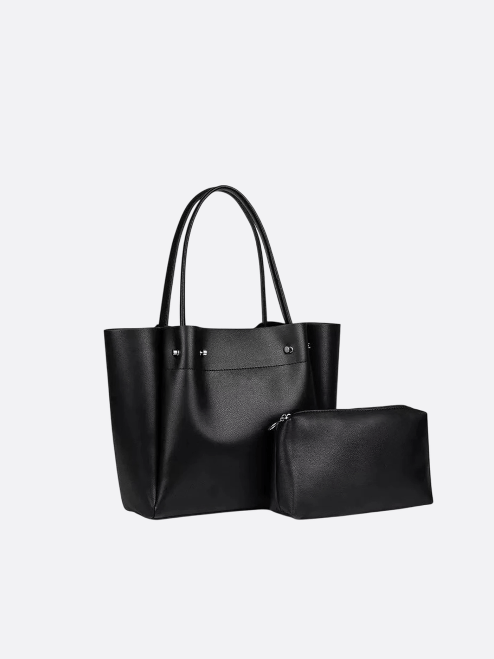 cabas cuir noir