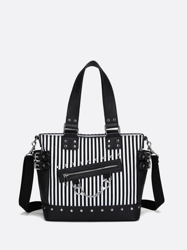 Sac cabas noir et blanc