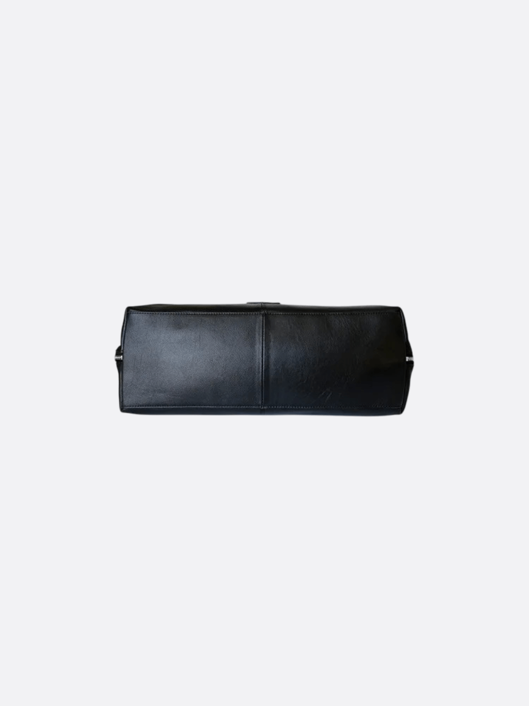 Rectangular leather tote bag
