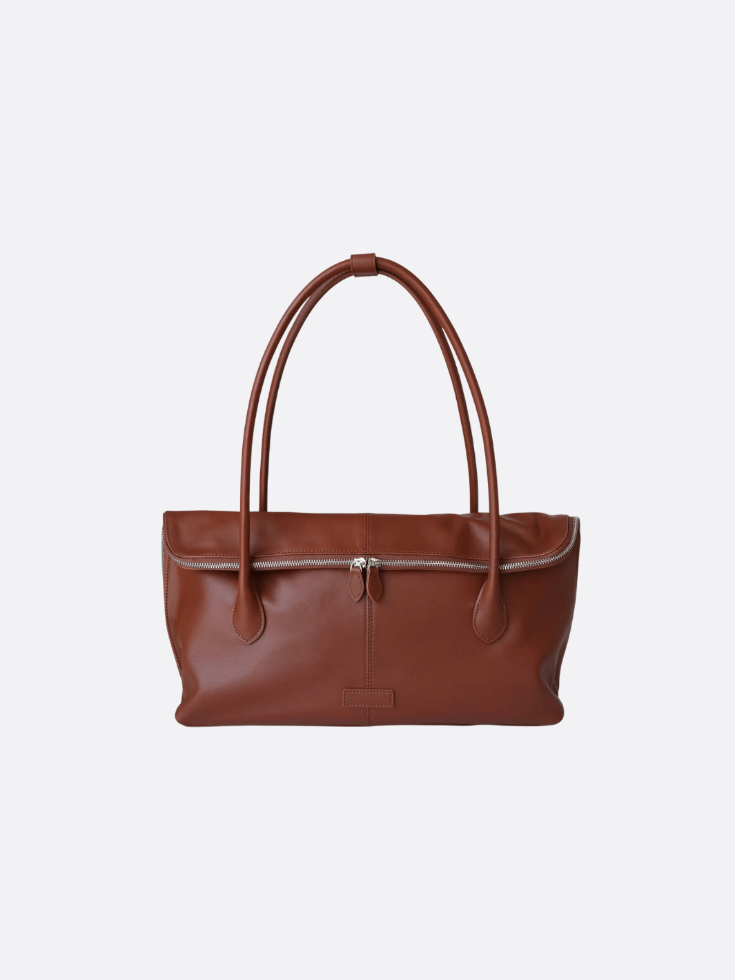 sac cabas rectangulaire cuir marron
