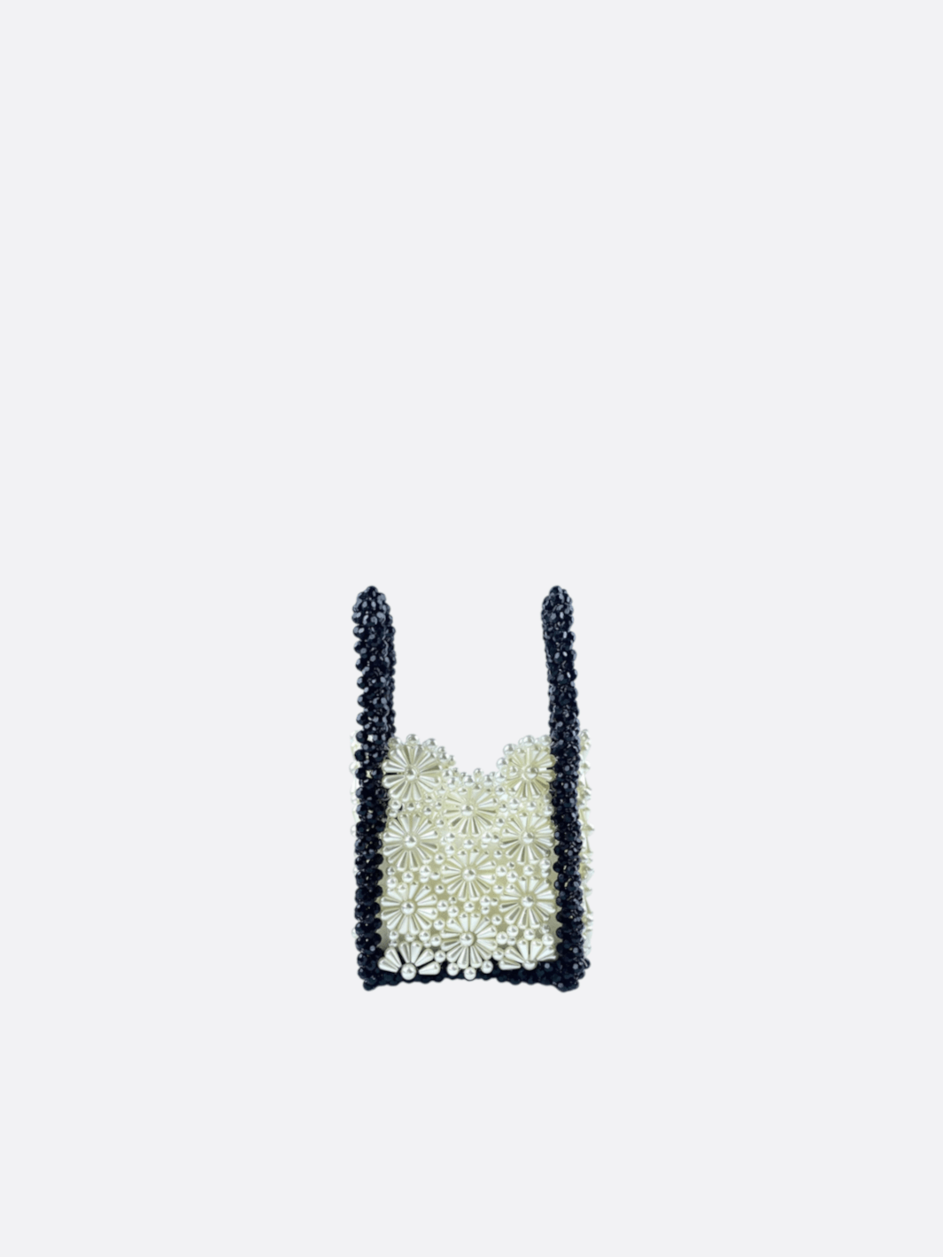 sac carré en perle