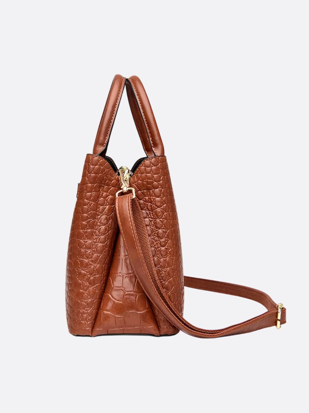 Crocodile leather bag