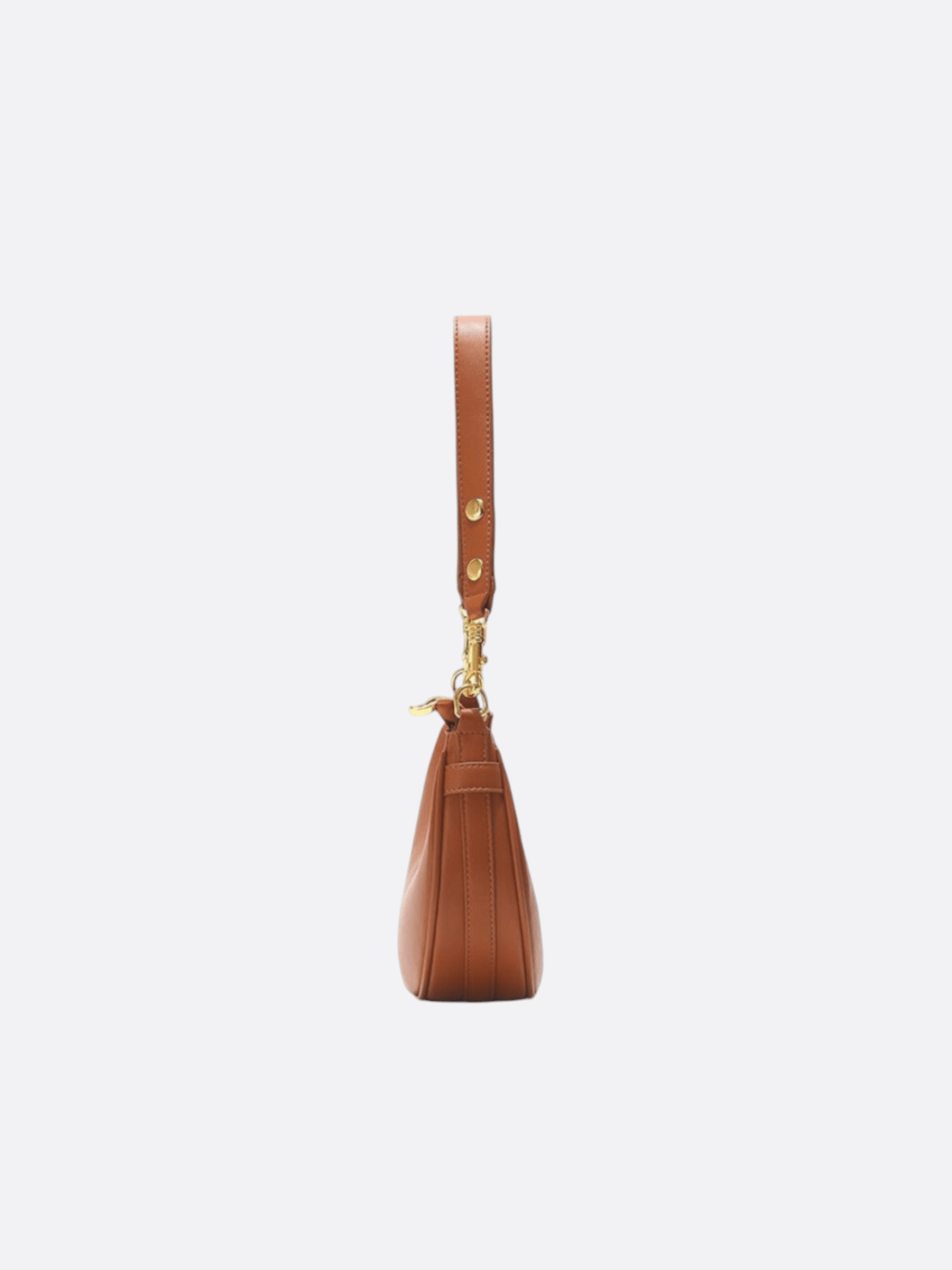Half-moon leather shoulder bag<br>Oraya