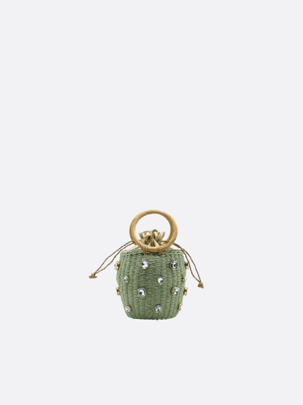 Sac en corde tressée vert