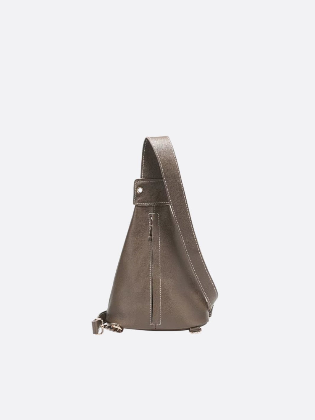 Leather bag with wide shoulder strap<br> Lirio