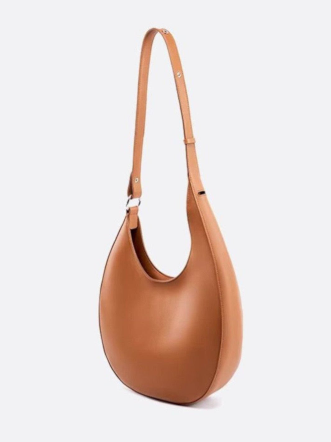 sac demi lune bandoulière cuir