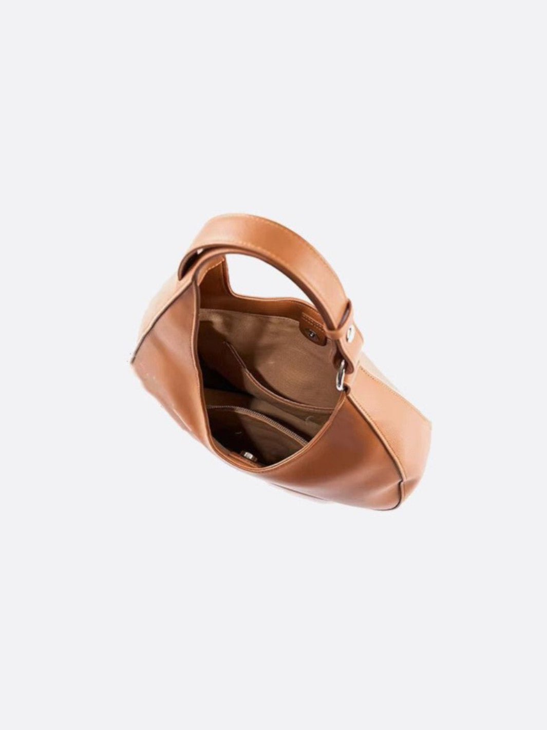 Half-moon leather bag<br> Songe