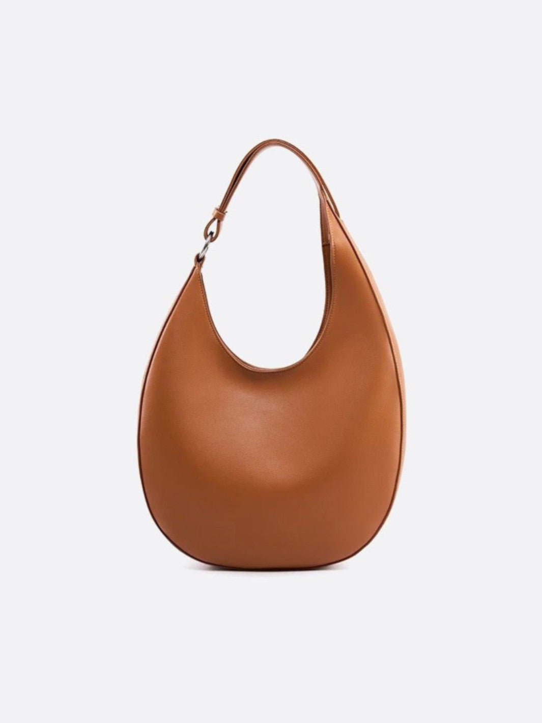 Sac cuir demi lune camel