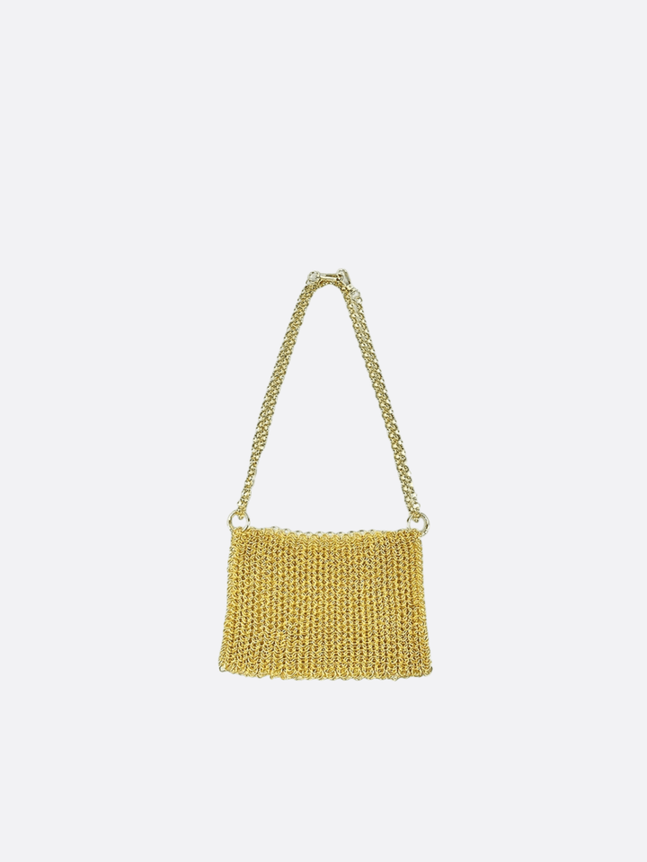 sac métal doré