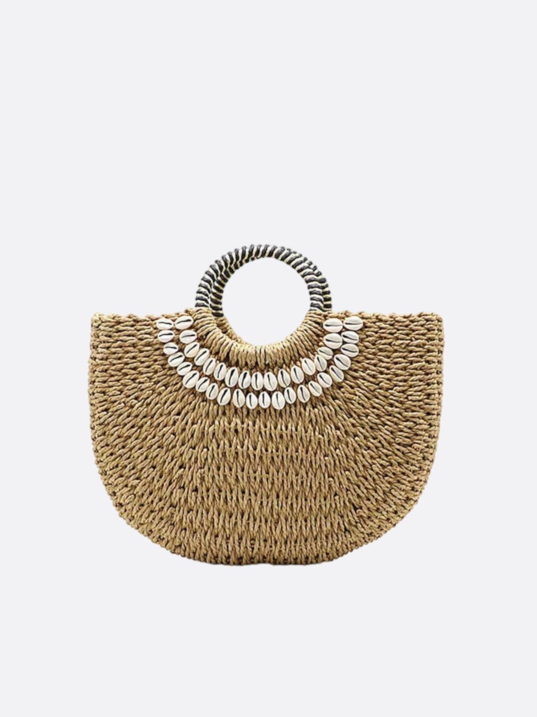sac paille beige