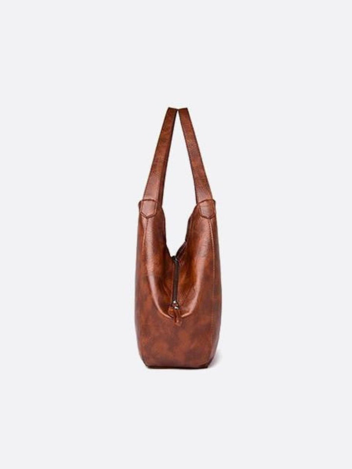 Leather tote bag<br>Amaya