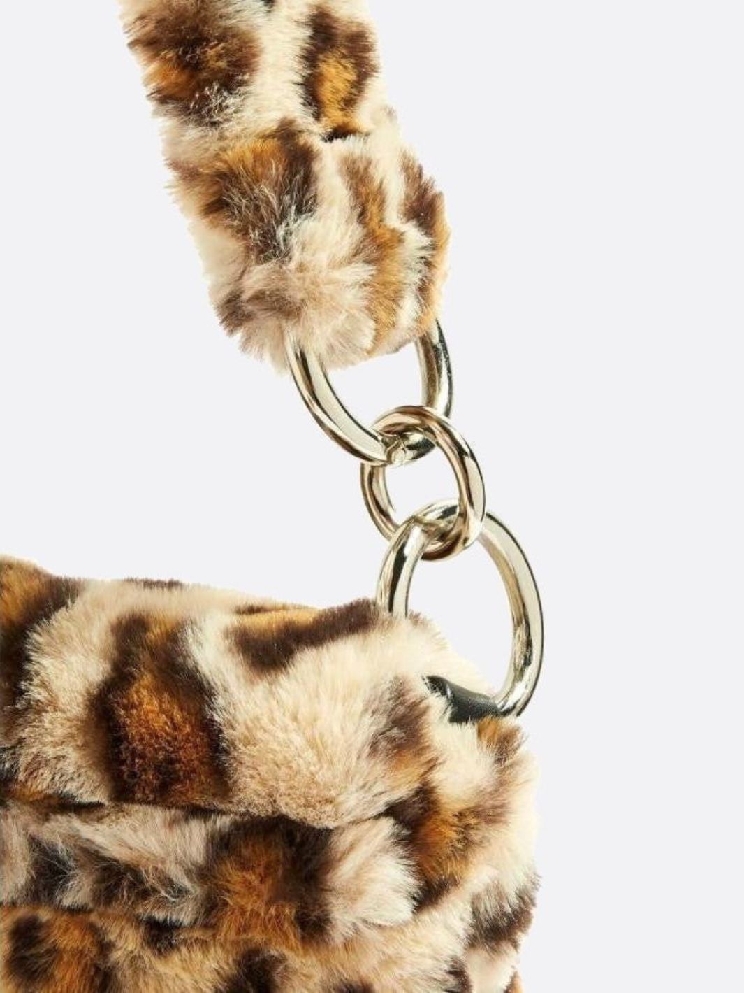 Leopard fur bag