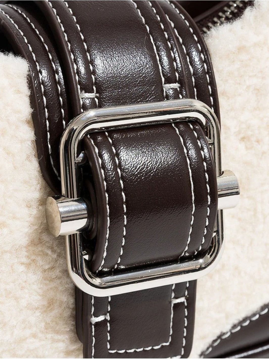 Fur and leather bag