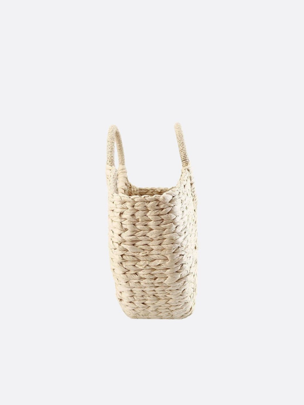 White wicker basket bag<br>Avelia