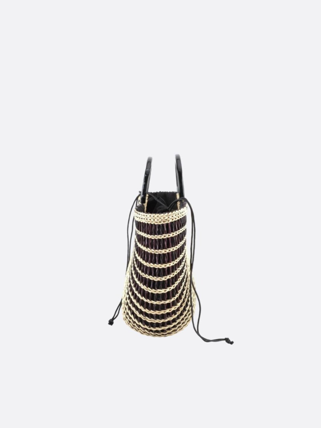 Black and white basket bag<br>Solaris