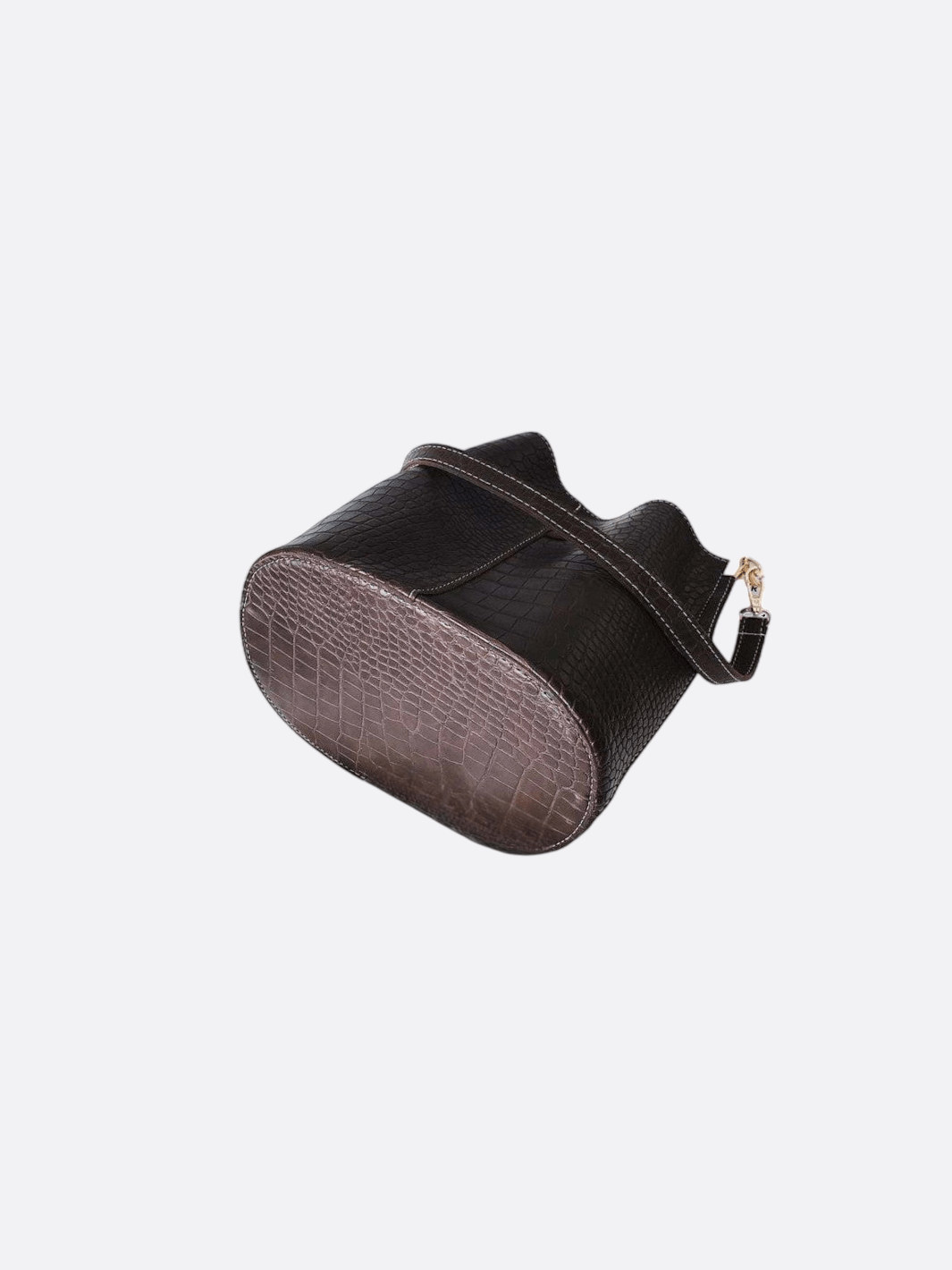 Crocodile bucket bag<br>Calisto