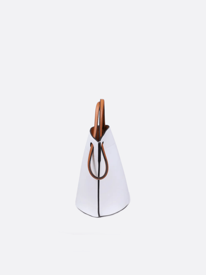 White leather bucket bag<br> Alcyon