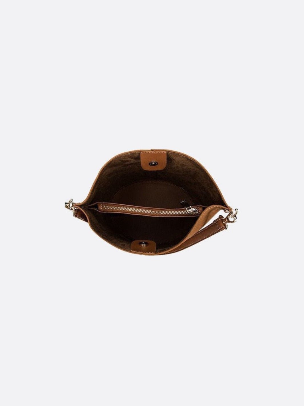 Brushed leather bucket bag<br>Lysandre