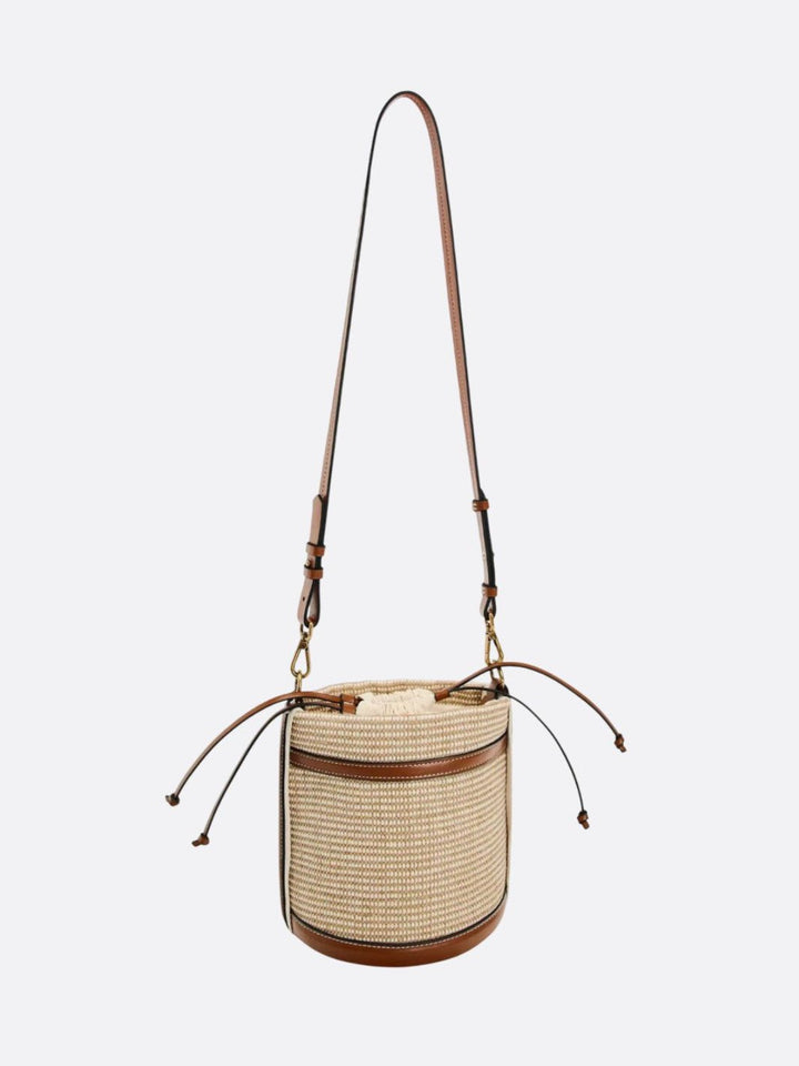 sac raphia et cuir