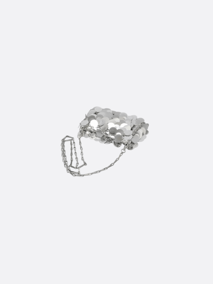 Silver sequin bag<br> Selene