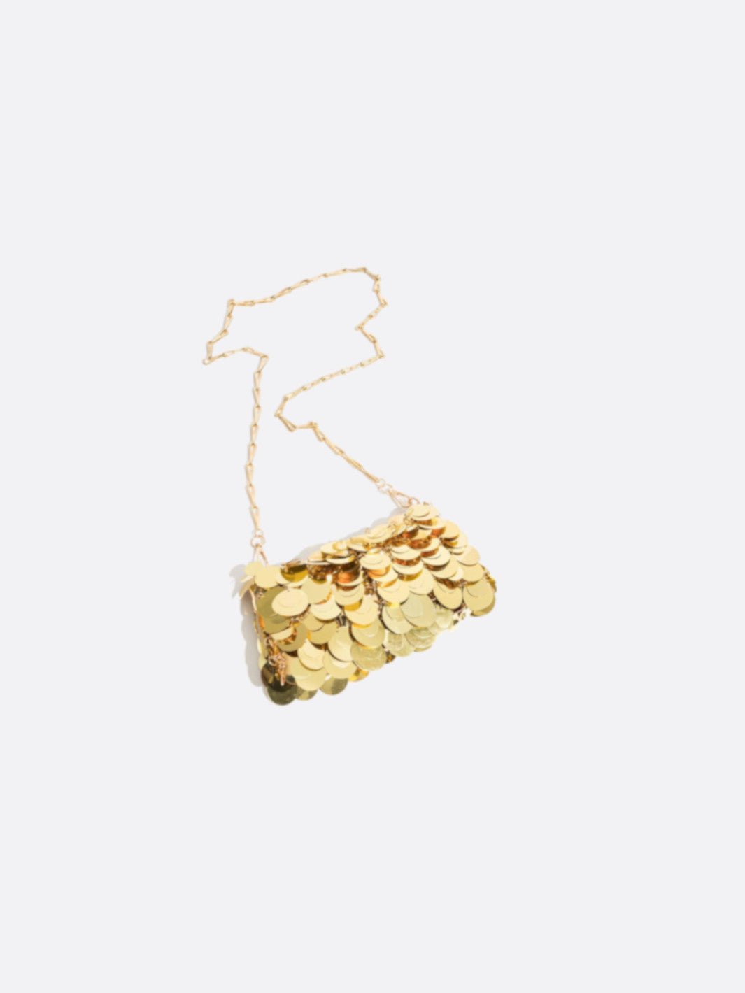 Gold sequin bag<br> Solenne